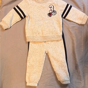 The Children's Place Gray Sweatpants & Sweatshirt Set